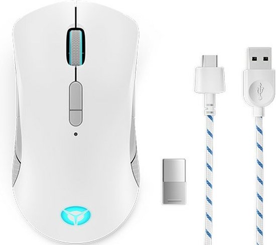 Lenovo Legion M600 Wireless Gaming muis Ambidextrous RF Wireless + Bluetooth + USB Type-A Optisch 16000 DPI
