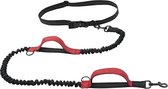Ceinture Runnig Chiens - Enclos - Jogging - Marche - Chien - Anti choc - Rouge