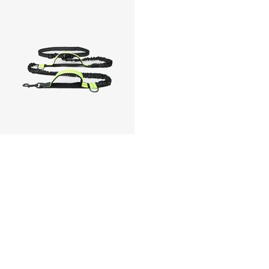 Ceinture Runnig Chiens - Enclos - Jogging - Marche - Chien - Anti choc - Jaune Fluor