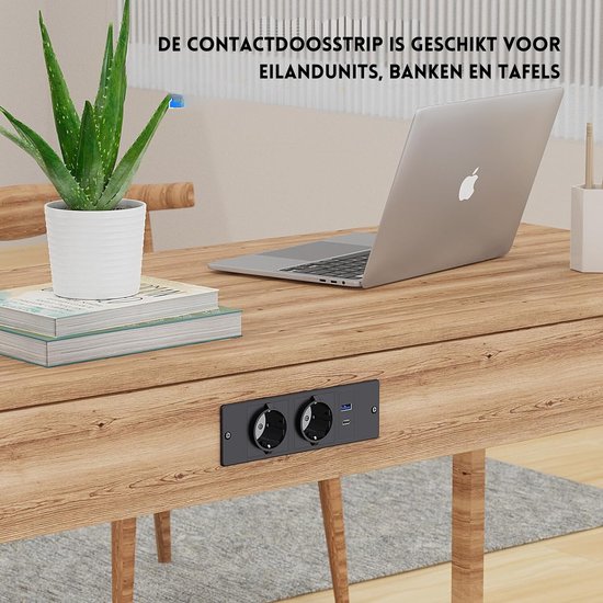 Bachmann Inbouw Stopcontacten - Elevator / - 1x 230V RA 2x USB Chrgr 2 M Ra Volledig Mat Zwart Verkoop Per 1 X 1 Stuk 928 0177 4057298117145 10473880 6609684
