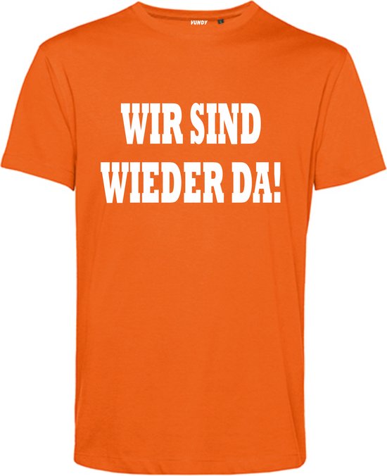 T-shirt Wir Sind Wieder Da | EK 2024 Holland |Oranje Shirt| Koningsdag kleding | Oranje | maat 3XL