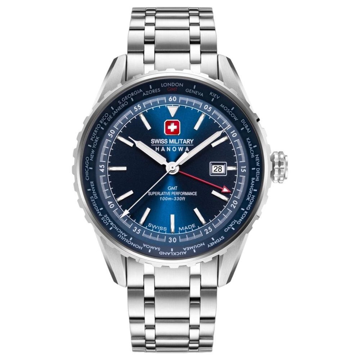 Swiss Military Hanowa - SMWGH0003204 - Polshorloge - Heren - Kwarts - Afterburn GMT