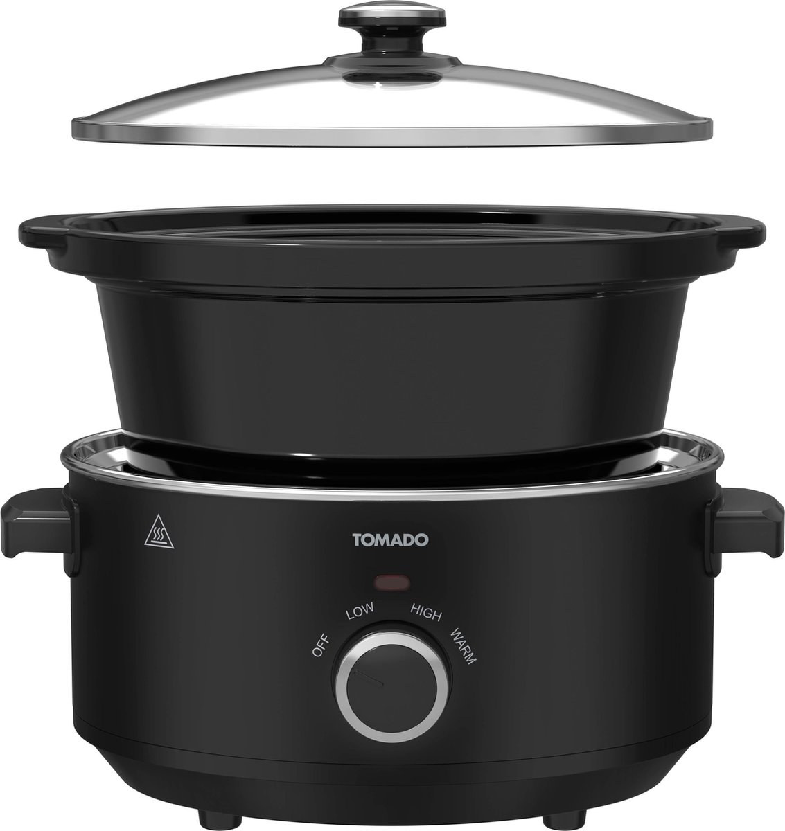 Tomado TSC3501B - Slowcooker - 3,5 liter - Keramische binnenpan - 3 warmtestanden - Warmhoudfunctie - Zwart – foto 7