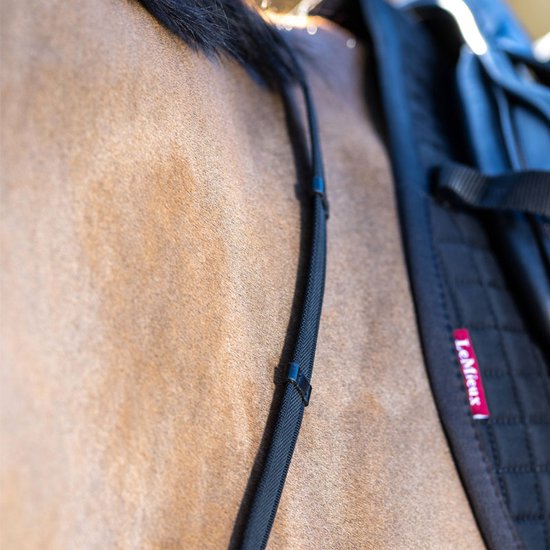 Lemieux Teugels Rubber Grip Continental Zwart - paard