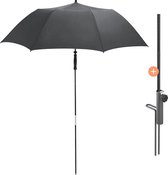 Bol.com Fare Parasol - Ø 147 cm - Inclusief Parasolvoet - Waterdicht - Maximale Frameflexibiliteit - Parasol met Voet - Strandpa... aanbieding