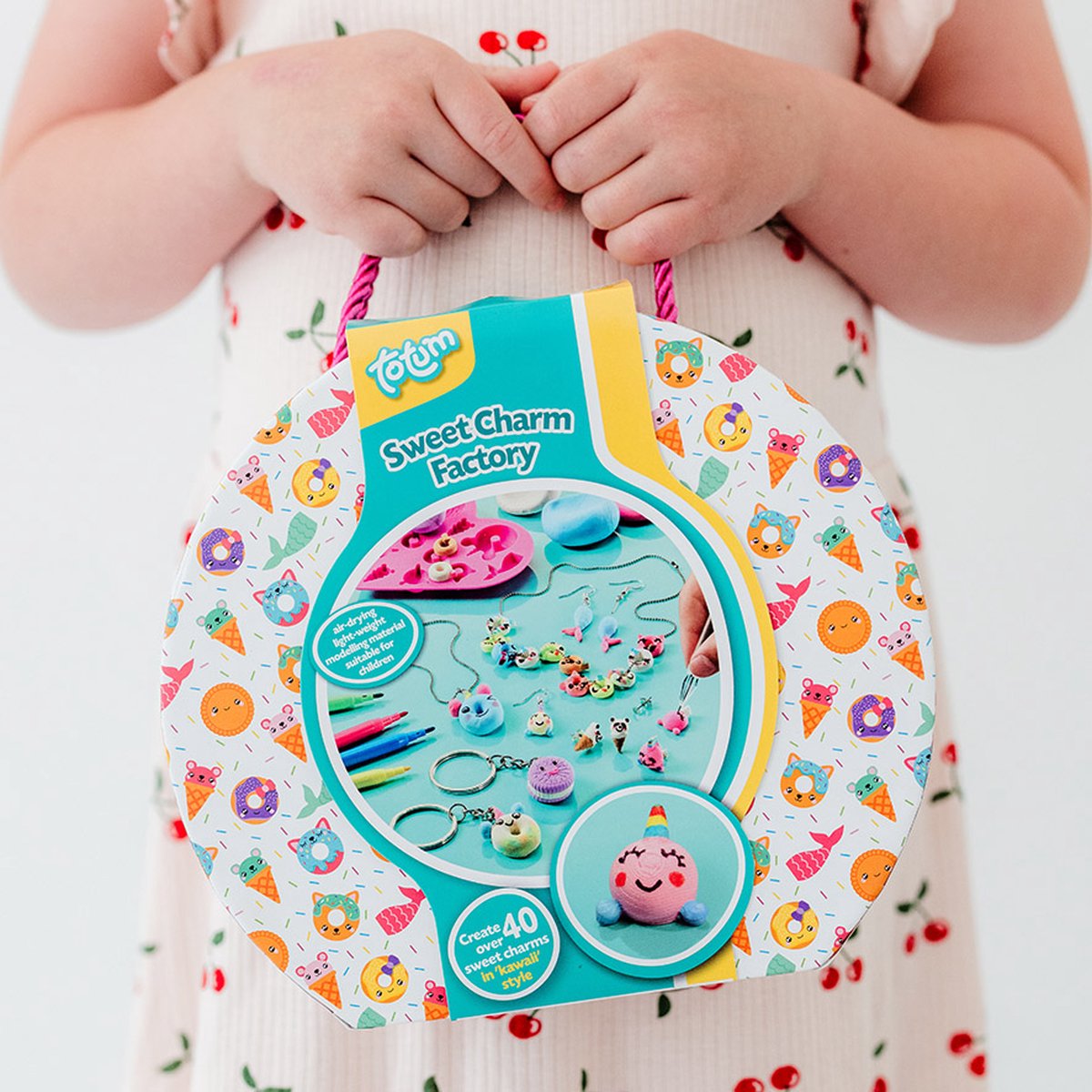 Totum knutsel koffertje kawaii sieraden, armbandjes maken - Sweet Charm Factory - creatief speelgoed meisjes vanaf 5 jaar cadeau tip — afbeelding 11