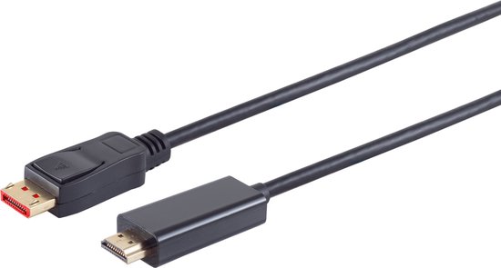 DisplayPort naar HDMI kabel - DP 1.4 / HDMI 2.0 (4K 60Hz + HDR)/ zwart - 7,5 meter