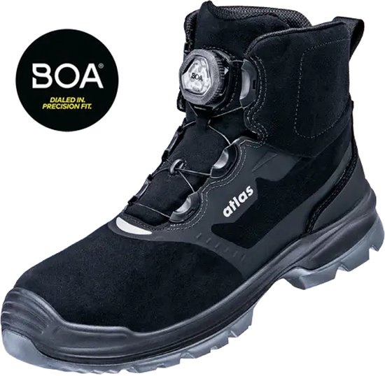 Atlas Flash 3305 XP BOA ESD S1P - Scarpe Antinfortunistiche Con Sistema BOA, Puntale Alluminio, S1P