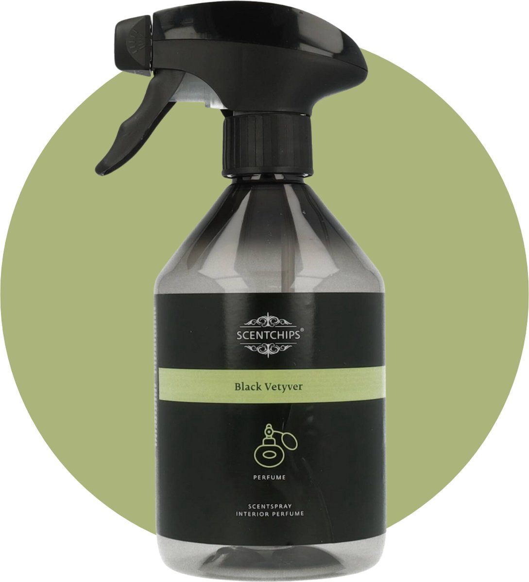 Scentchips Black Vetyver Interieurspray - Roomspray – Huisparfum – Huisspray – Geurspray –