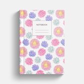 Carnet de notes | Fleurs de cahier | Carnet à couverture rigide | Doublé | 160 pages | Cahier A5 | Fotofabriek