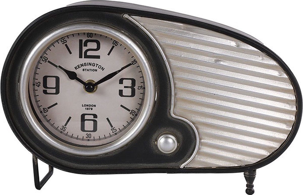 Countryfield Klok Retro mtl L8.5B28H18.5CM zwart