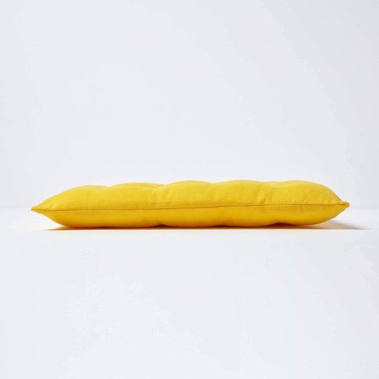 Gerimport Stoelkussen Anna - buiten - geel - 39x3 cm | Leen Bakker