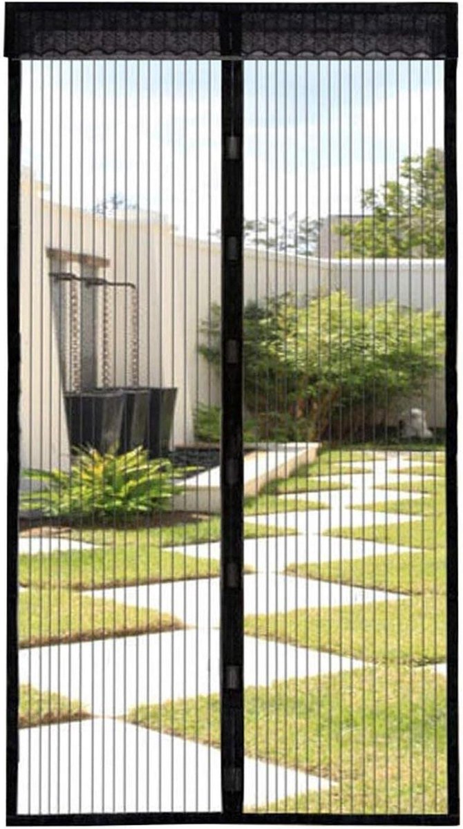 Magnetische Fly Screen Deur Gordijn met Velcro Frame en Magneten - Automatische Sluiting - Anti Muggen Vliegt - 100 x 210cm
