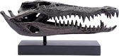 Sculpture Crocodile en Bronze - Couleur Antique