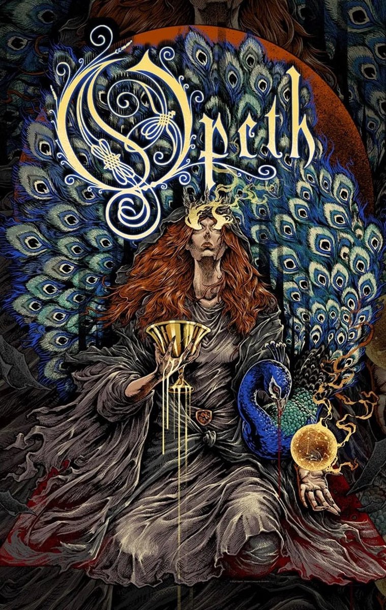 Opeth - Sorceress Textiel Poster - Multicolours