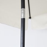 Bol.com Parasol voor balkon - Easy outdoor terras tuin beige crème 200 x 130 cm met scharnier aanbieding