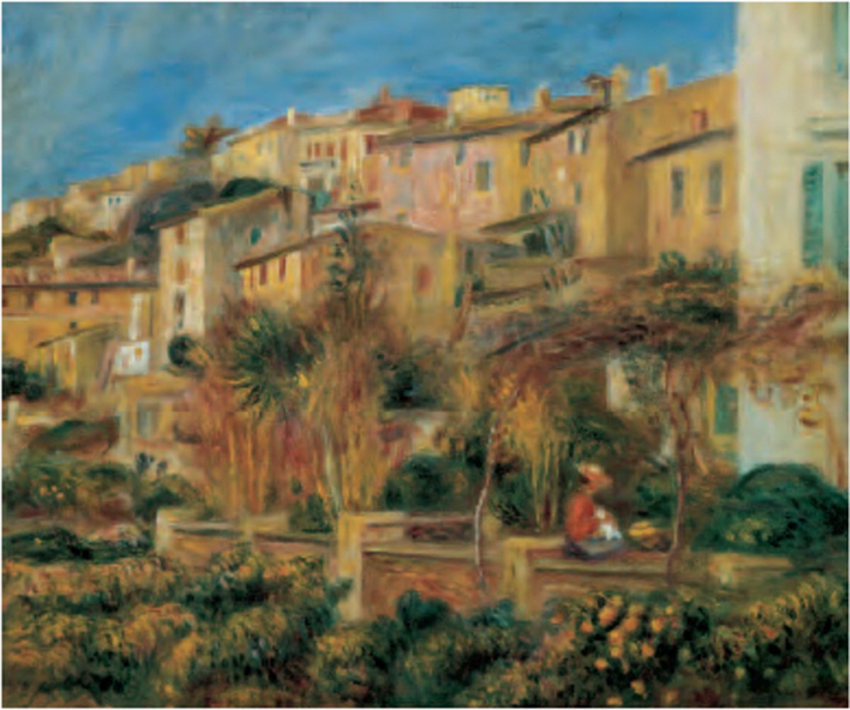 Catch Projecten Pierre-August Renoir - Terrassen in Cagnes - Kunstposter - 40x50 cm Multicolor