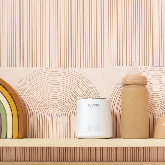 LUVION® Ultra Pro Draagbare Flessenwarmer - Wit - Speciale roerfunctie voor gelijkmatig opwarmen van borstvoeding en mixen van kunstvoeding - Geschikt voor nagenoeg alle merken babyflesjes - Onderweg draadloos je baby fles verwarmen — afbeelding 5