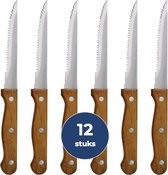 Bol.com Steakmes hout heft 12 stuks aanbieding
