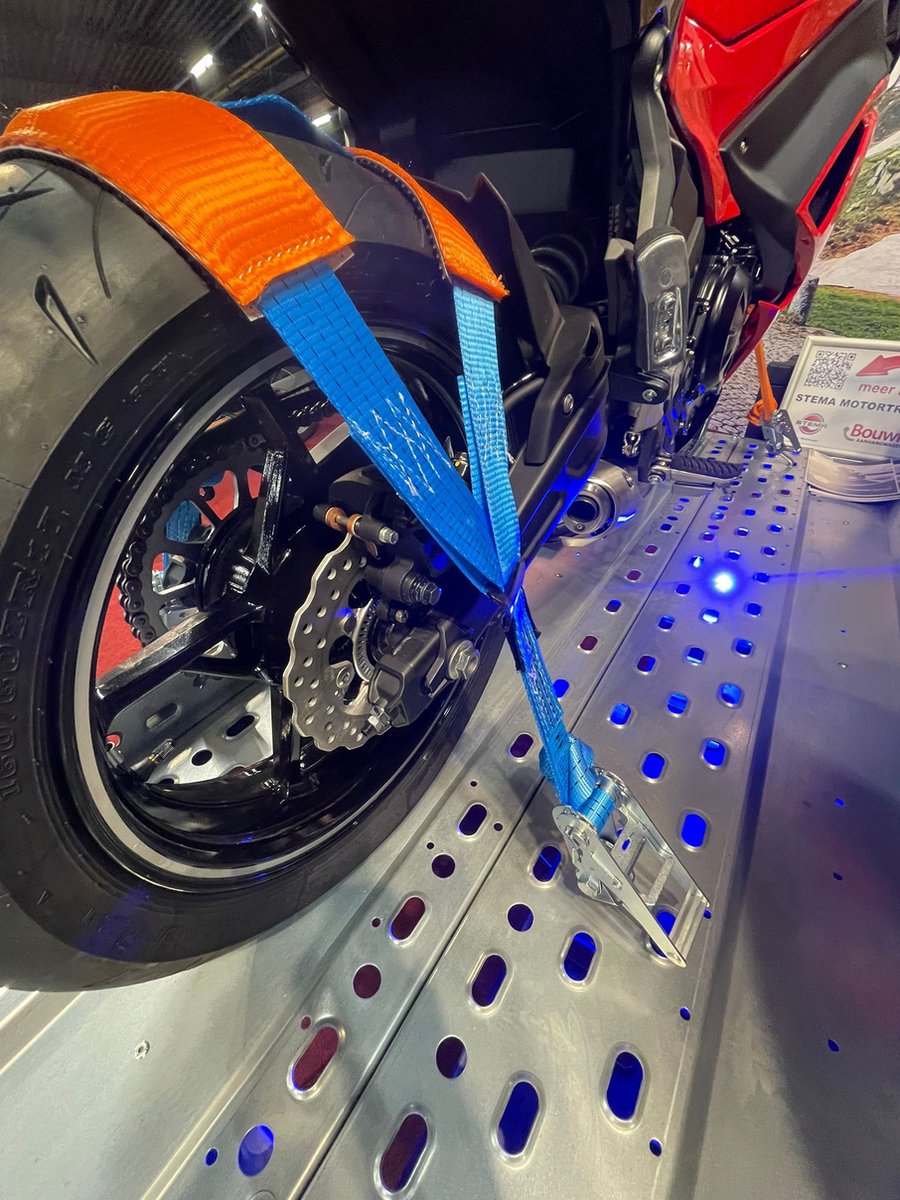 Heavy-Duty motorband spanband motorfiets - Spanbanden - Sjorbanden - Aanhangwagen - Transport