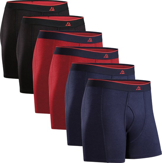 Foto: Danish endurance boxershorts bamboe viscose met gulp heren ondergoed 6 pack maat 2xl