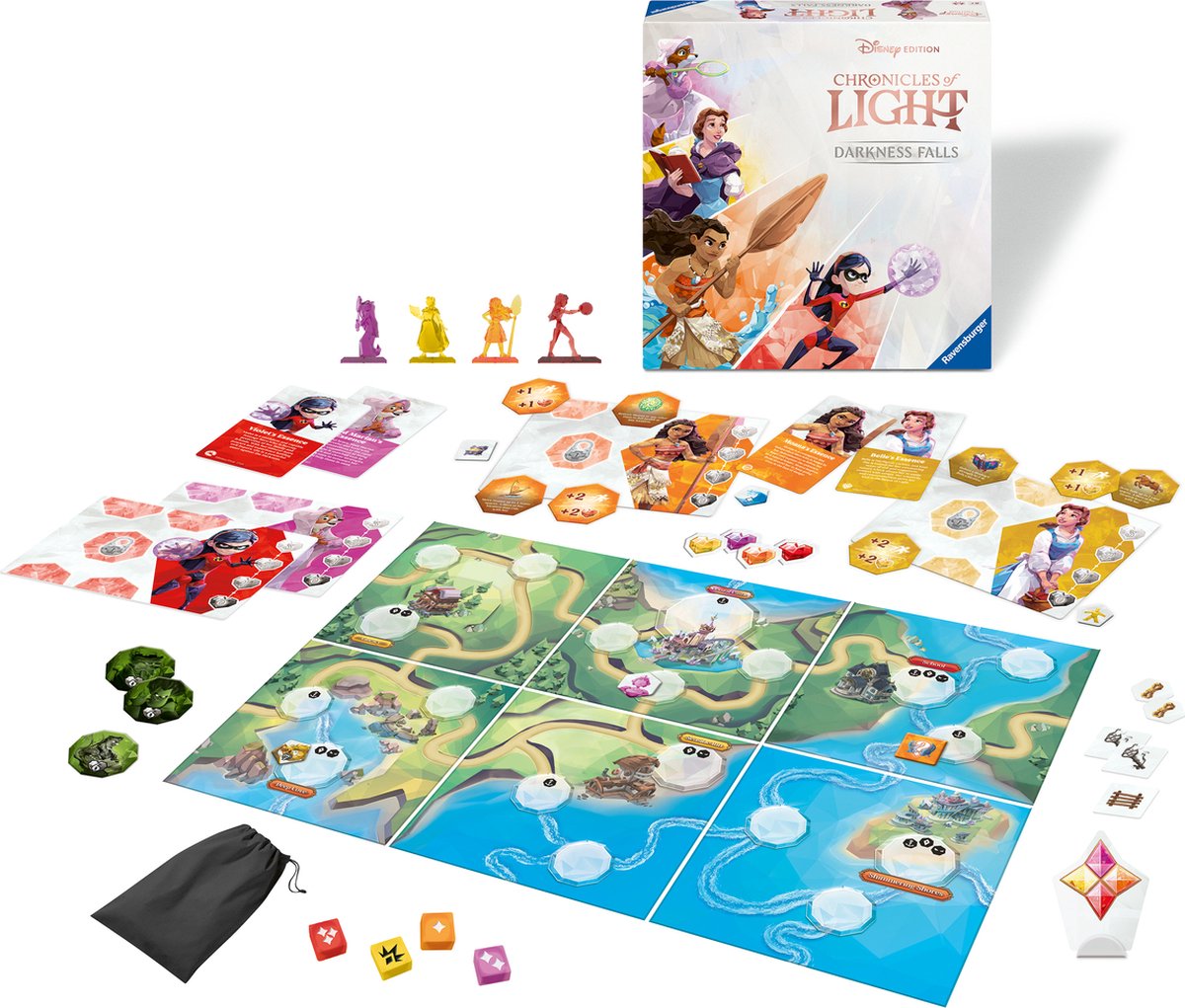 Ravensburger Disney Chronicles of Light: Darkness Falls – Coöperatief Bordspel — afbeelding 3
