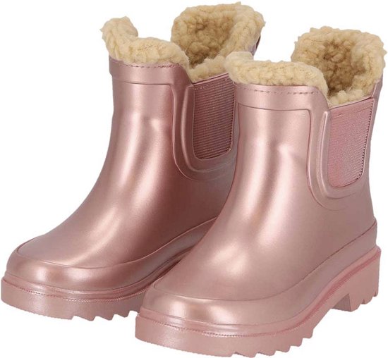 XQ Footwear - Regen - Laarsjes - Chelsea - Roze - Maat 33/34
