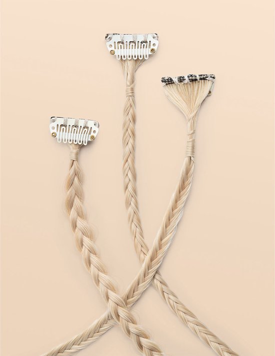 Infinity Braids - Braidies - Set van 3 Clip-in Vlechtjes - Lizzy, Jolie ...