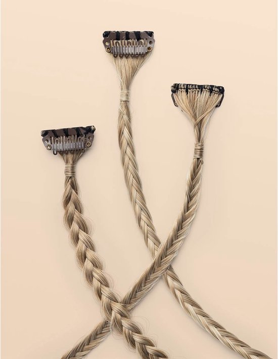Infinity Braids - Braidies - Set van 3 Clip-in Vlechtjes - Lizzy, Jolie ...