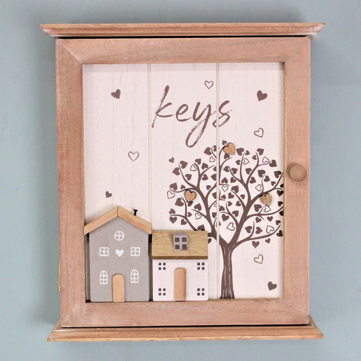 Houten Sleutelkast Keys 22x25x7cm