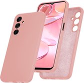 BixB Coque adaptée pour Samsung Galaxy A25 Coque arrière en Silicone Souple - Rose Clair