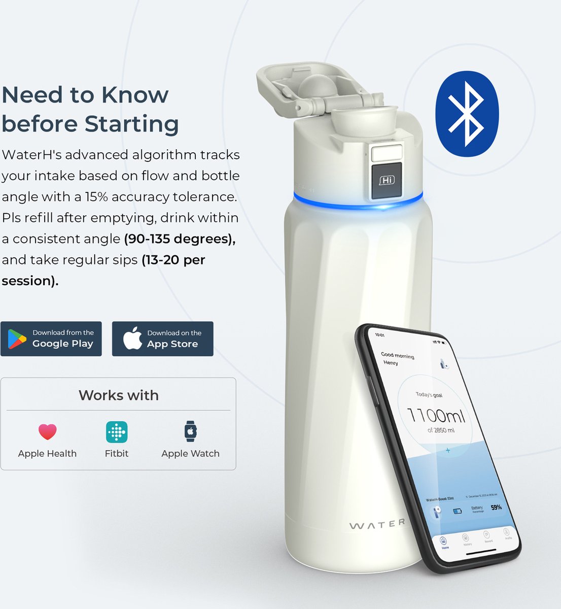 Motivational Water Bottle 32oz With Time Marker - Leakproof, Fruit Infuser, One-Hand Open, Hydration Tracker - View #3