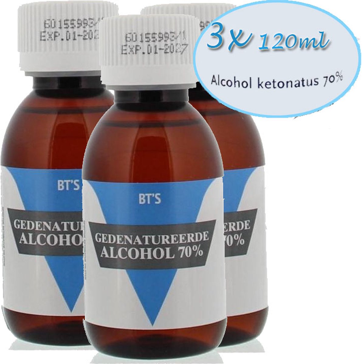 Goedkoopste Bt's Alcohol ketonatus 70 - 120ml