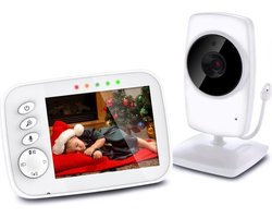 Babyfoon Met Camera - Bestverkocht - Baby monitor - 3.2 Inch Beeldscherm - Full HD Camera - 360° rotatie - 2-weg audio - 9m nachtzicht - Bewegingsdetectie En Meldingen