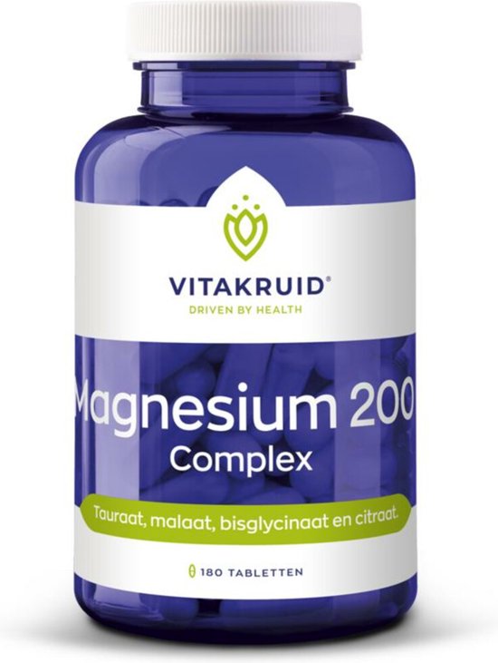 Vitakruid - Magnesium 200 Complex - 2 x 180 tabletten - Voordeelverpakking