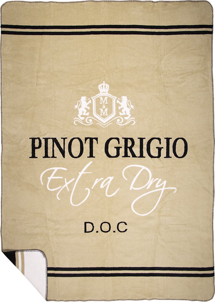 Mars & More plaid wijn pinot grigio beige 150x200cm