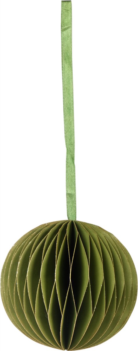 Honeycomb Ball Decoratief papieren ornament groen 8cm