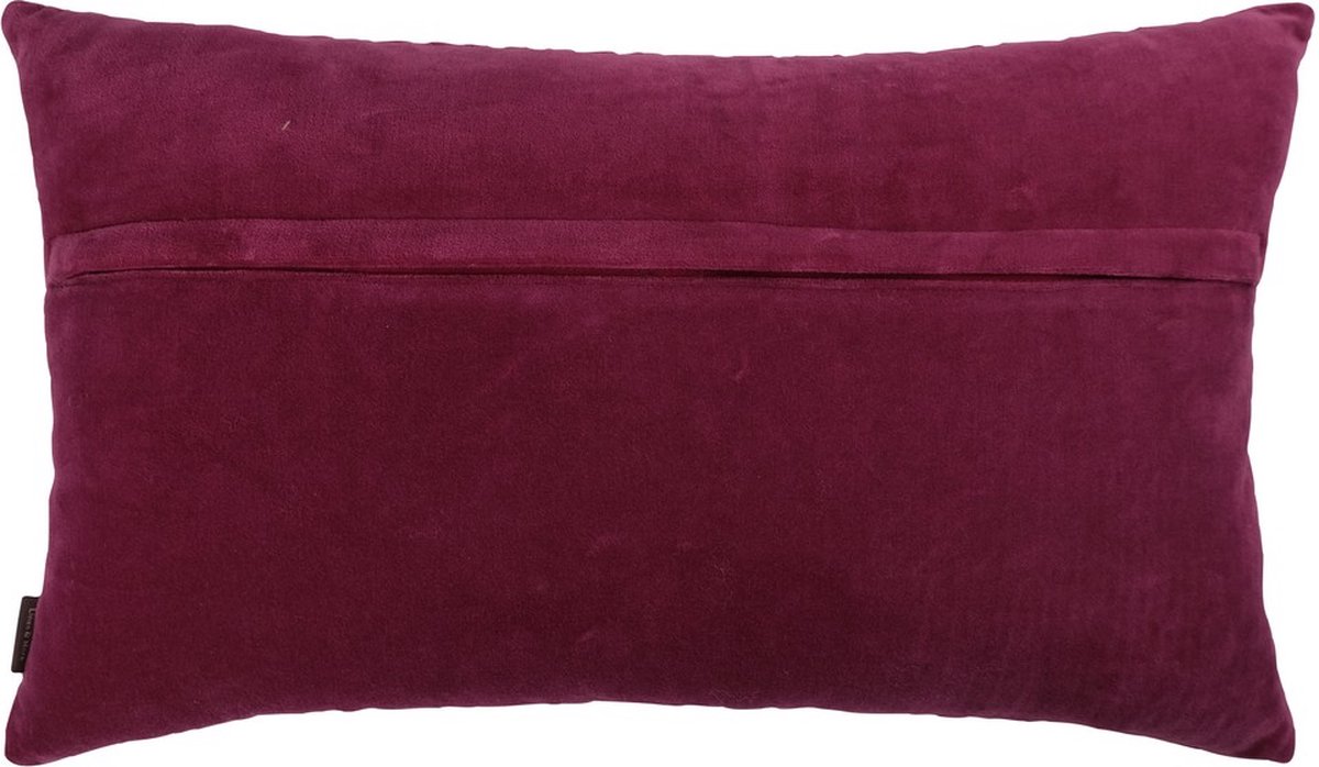 Linen & More Berlington Boysenberry Kussen -30 X 50 zie beschrijving