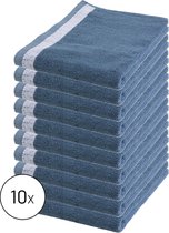 Byrklund Set Blauw - 10x Keukendoek 50x50cm