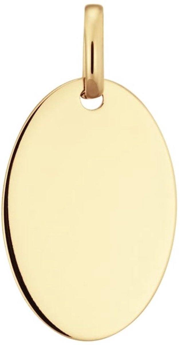 Glow 242.0044.18 Dames Hanger - Sieraad - 14 Karaat Goud - 12 mm breed - 18 mm lang