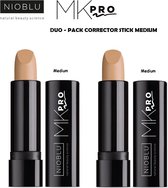 Bol.com NIOBLU - MKpro - Corrector - Stick - SPF 15 - Duo- Pack - Medium aanbieding