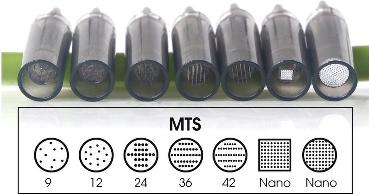 Goedkoopste Naaldcartridge voor dermapen 3 - Bajonet 2-slots -Silicone Nano set 5 stuks