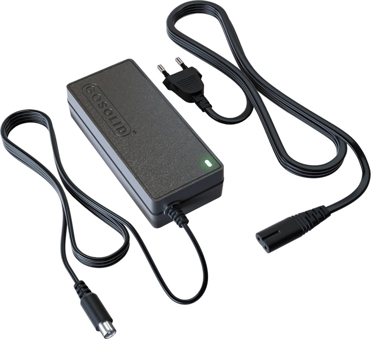 VOLOHAS 54,6 V 2 A oplader voor Kukirin G2 Pro/Kukirin G2 MAX, ENGWE EP-2Pro/Engine Pro/X26/P26, met 48 V lithium-ion batterij, elektrische fiets, reservelader, laadadapter voor e-bike en e-scooter