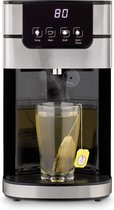 Bol.com Luxe Heetwaterdispenser - Instant Waterkoker - Heetwatertap - Professionele Kwaliteit - Zilver met Zwart aanbieding