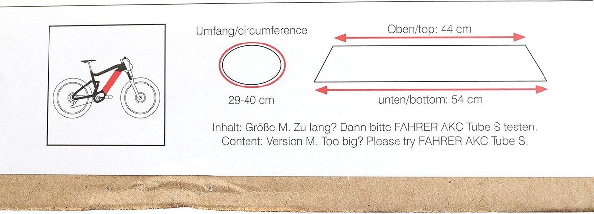 Protecteur De Batterie Pour Vélo électrique - Housse Néoprène Noir Pour Cadre Intube - Taille M, Longueur 44/54 Cm