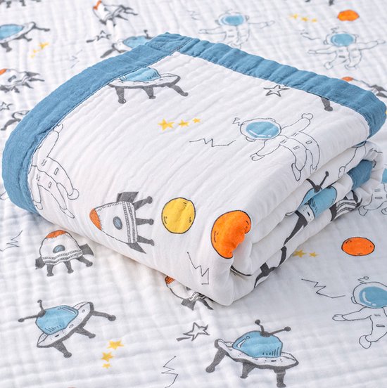 Happy Linen Company Meisjes Jongens Kids Space Explorer Outer Space Planeten Marineblauw Dubbele Omkeerbare Dekbedovertrek Beddengoed Set