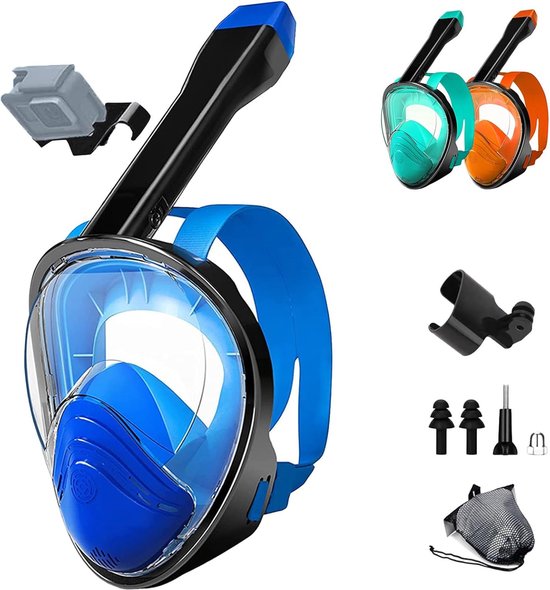 Masque de plongée Face Adultes - Masque de plongée - Lunettes de plongée - Face de plongée Intégral - Masque de plongée Adultes