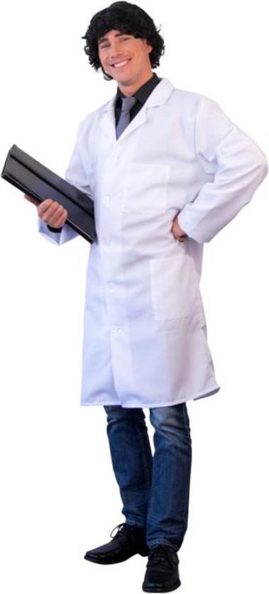 Witbaard Doktersjas Heren - Polyester - Wit - Unisex - Volwassenen - Maat L