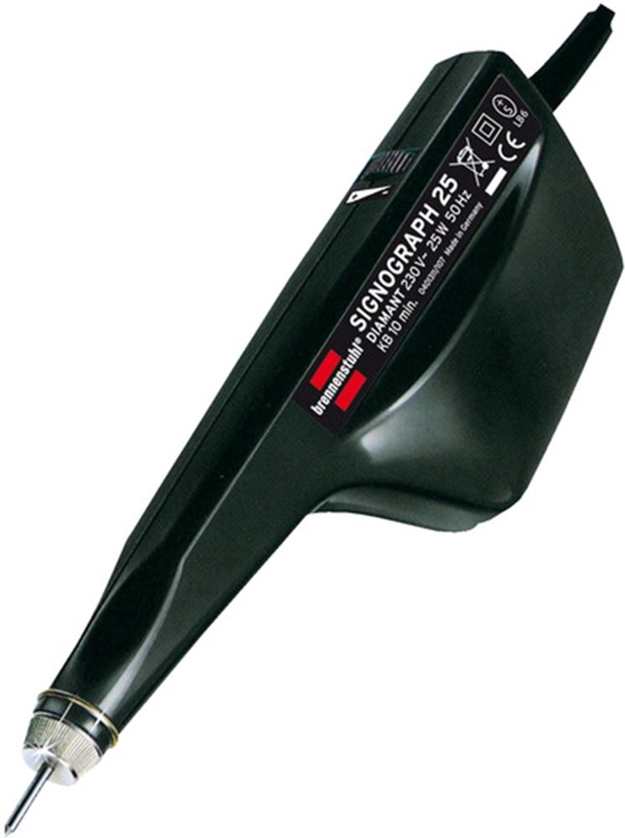 Brennenstuhl signograph 25 watt (graveermachine met geharde graveerpen en 1,8 m kabel, made in germany) afbeelding