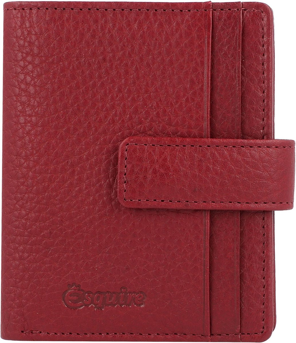 Esquire Oslo creditcard etui RFID leer 8,5 cm - 10 Sleuven - rot
